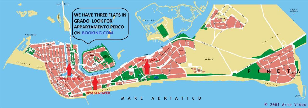 Appartamento Perco Riva Foscolo Grado Exterior foto